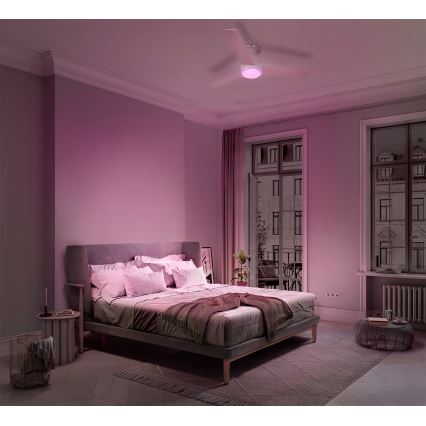 Osram - Dimmable LED RGB ceiling fan NORDES LED/18W/230V 3000-6500K + remote control