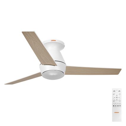 Osram - Dimmable LED RGB ceiling fan NORDES LED/18W/230V 3000-6500K + remote control