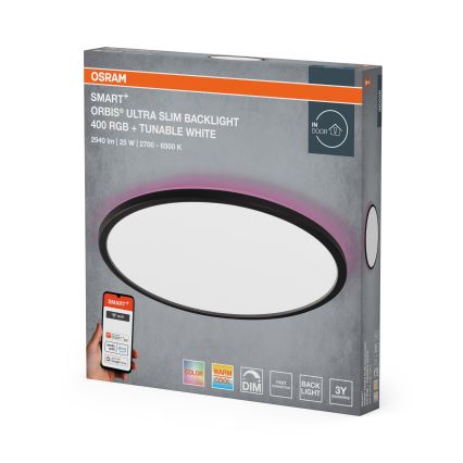 Osram - LED RGBW Dimmable Ceiling Light SMART+ ORBIS LED/25W/230V Ø 40 cm 2700-6500K Wi-Fi