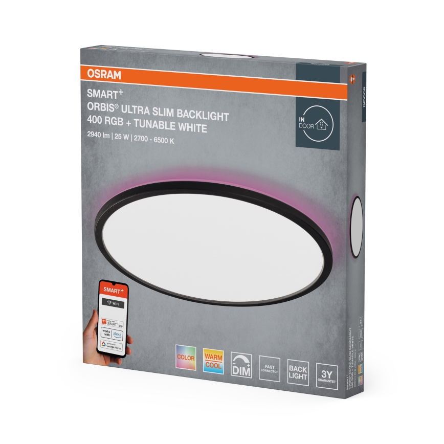 Osram - LED RGBW Dimmable Ceiling Light SMART+ ORBIS LED/25W/230V Ø 40 cm 2700-6500K Wi-Fi