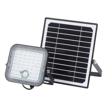 Osram - Dimmable LED solar floodlight with sensor ENDURA LED/10W/4,2V 4000K IP65 black + remote control