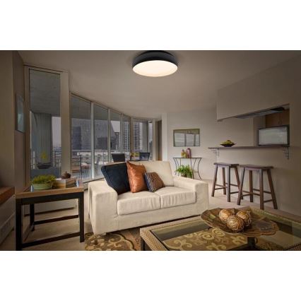 Osram - LED Dimmable Ceiling Light ORBIS LIVIA LED/24W/230V Ø 43 cm Black/White