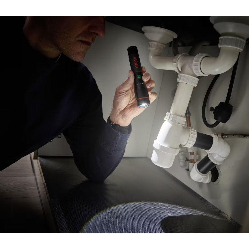 Osram - Dimmable Rechargeable LED Inspection Torch LEDINSPECT PRO TORCH 800 LED/8W/3.7V 2200 mAh IP44