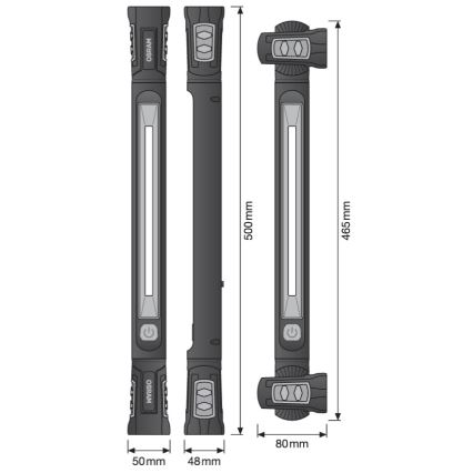 Osram - Dimmable Rechargeable Inspection Light LEDINSPECT UTILITY1000 LED/19W/7,4V