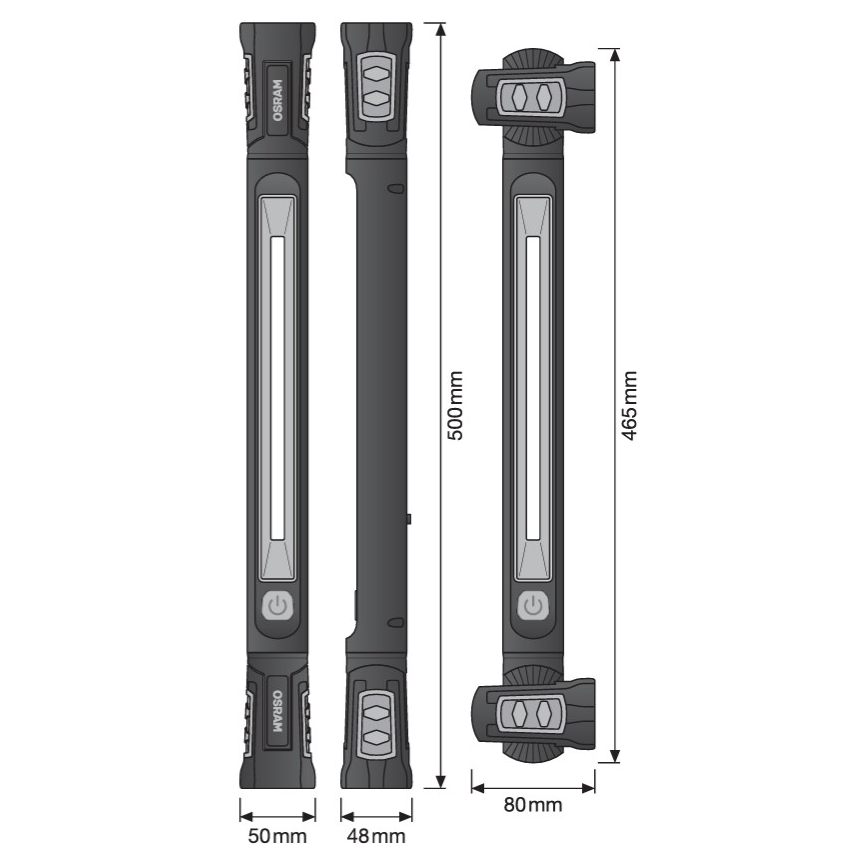 Osram - Dimmable Rechargeable Inspection Light LEDINSPECT UTILITY1000 LED/19W/7,4V