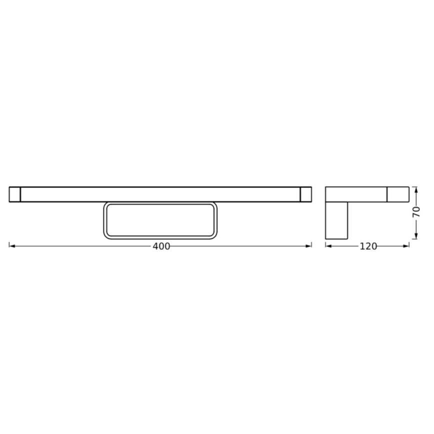 Osram - LED Bathroom Mirror Light DISC BAR LED/7W/230V 3000/4000K 40 cm IP44 Polished Chrome