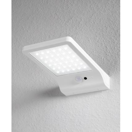 Osram - DOORLED LED Solar Wall Light with Sensor, 3W/3.3V, 2000 mAh, IP44, White