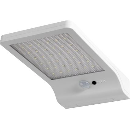 Osram - DOORLED LED Solar Wall Light with Sensor, 3W/3.3V, 2000 mAh, IP44, White