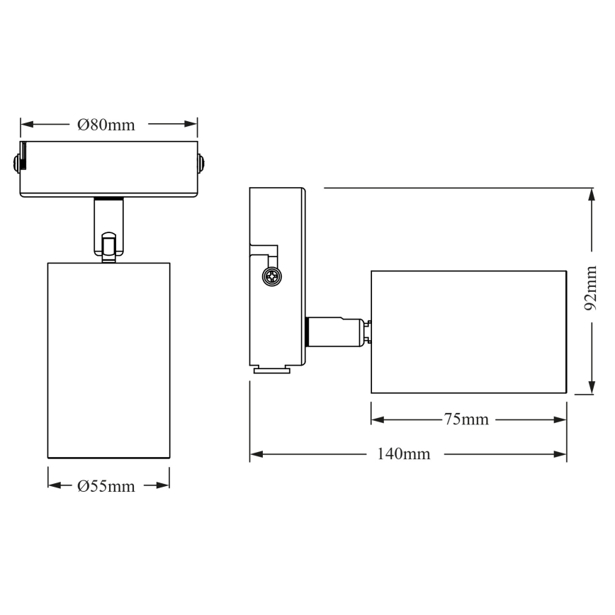 Osram - ELEMENTAL Spotlight 1xGU10/6W/230V