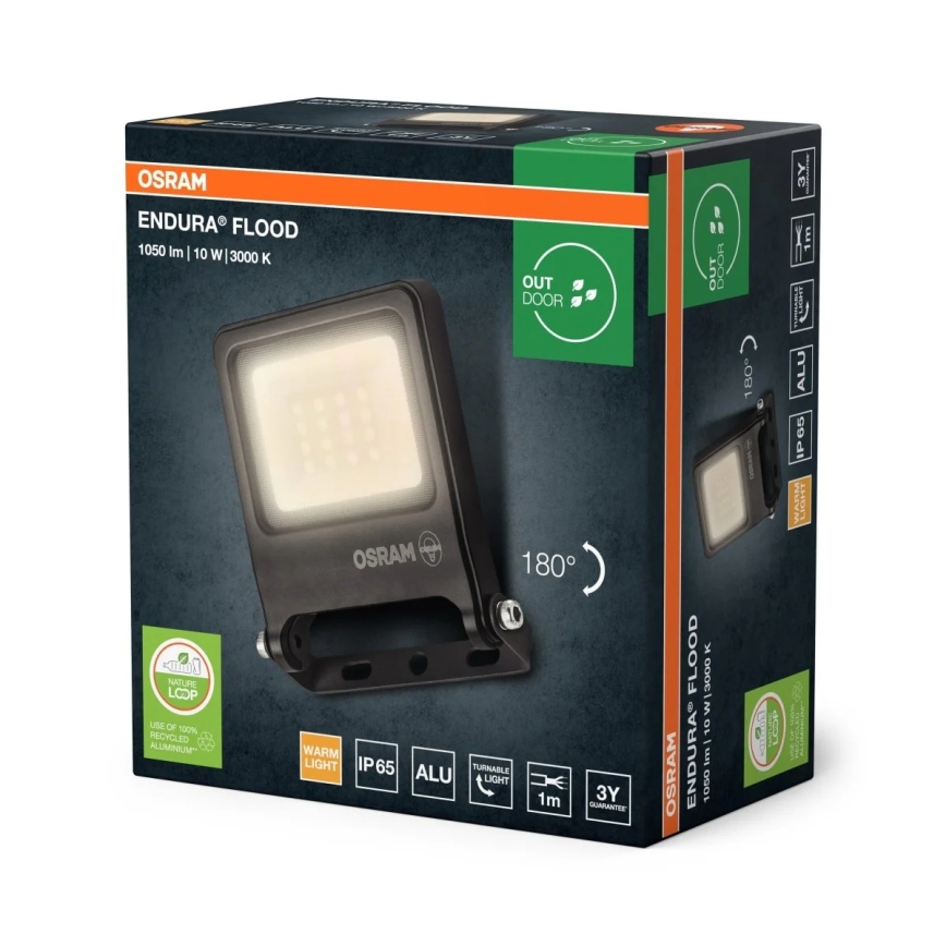 Osram - ENDURA LED Floodlight 10W/230V 3000K IP65
