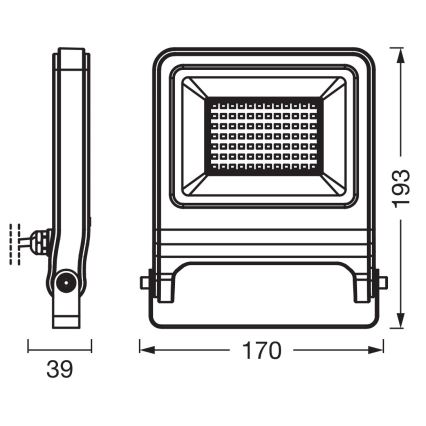 Osram - ENDURA LED Floodlight 50W/230V 3000K IP65