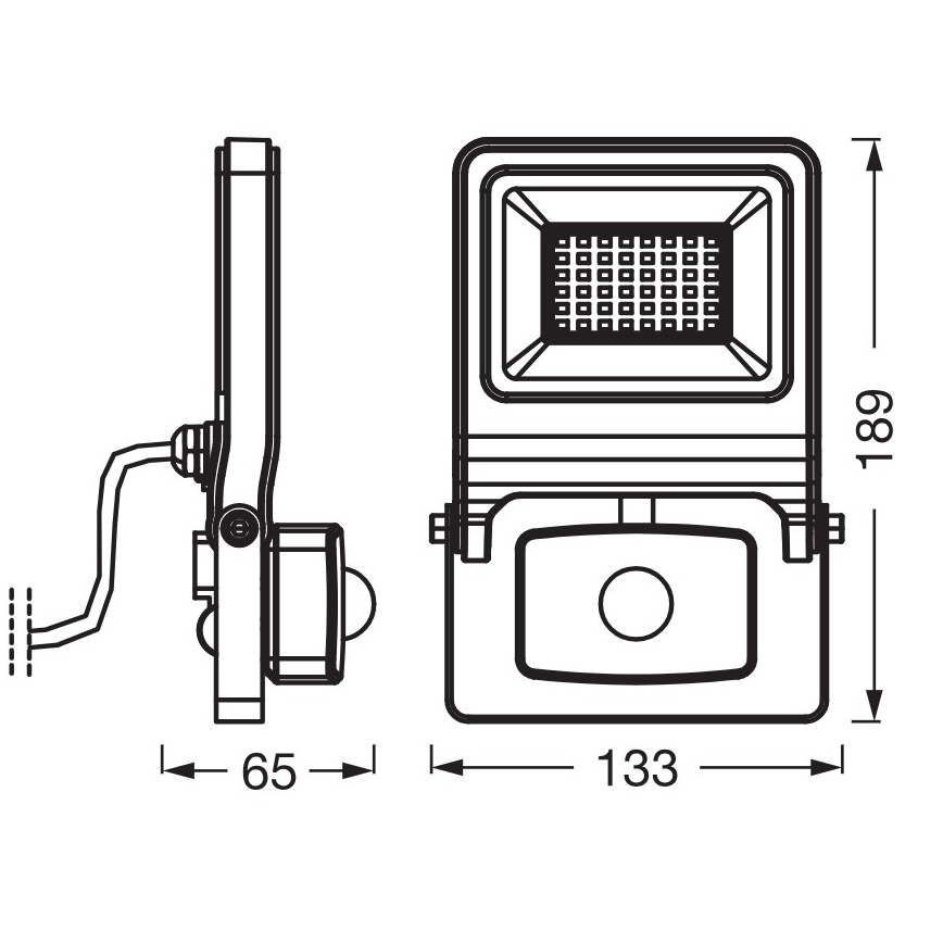 Osram - ENDURA LED Floodlight with Sensor 30W/230V 3000K IP44