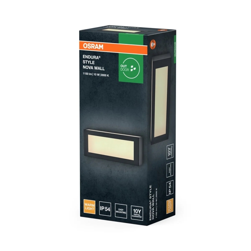 Osram - ENDURA STYLE LED Outdoor Wall Light 10W/230V IP54 Anthracite