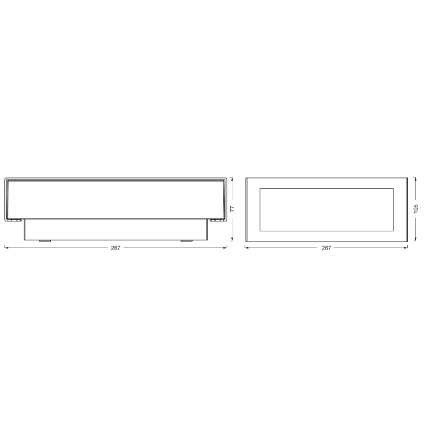 Osram - ENDURA STYLE LED Outdoor Wall Light 10W/230V IP54 Anthracite