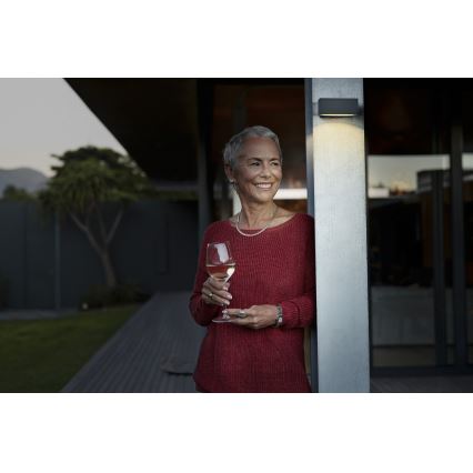 Osram - Dimmable LED solar wall light with sensor ENDURA STYLE LED/10,7W/4,2V 2000 mAh IP65 anthracite