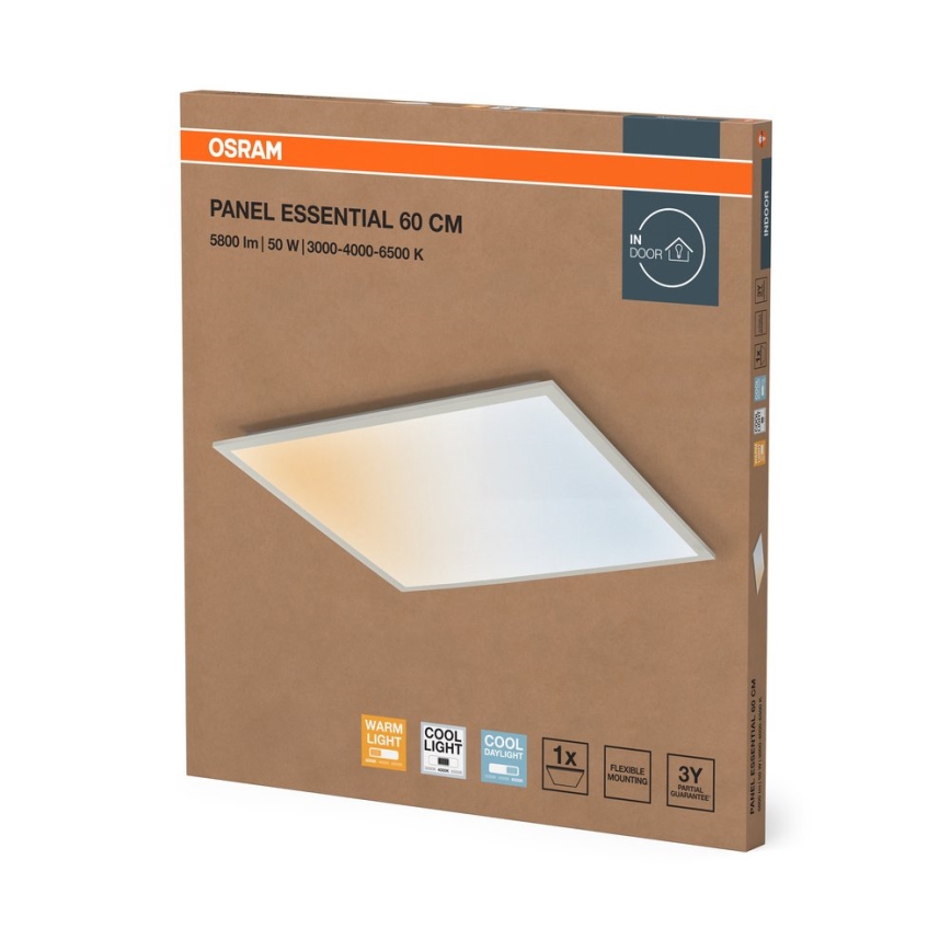 Osram - PANEL ESSENTIAL Recessed LED Panel 50W/230V 3000/4000/6500K 60x60 cm White