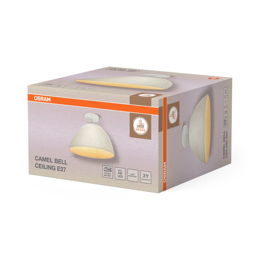 Osram - Flush-mount chandelier CAMEL BELL, 1× E27, 9 W, 230 V, Ø 37.5 cm