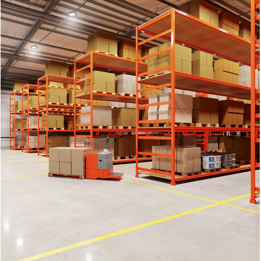 Osram - Industrial Highbay LED Ceiling Light / 80W / 230V / 6500K / 23x23 cm / IP65