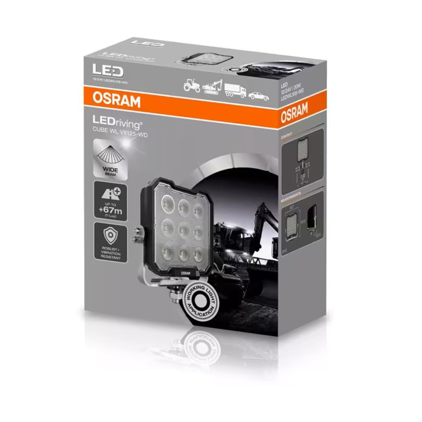 Osram - LED spotlight for automotive use LEDRIVING WL VX125-WD LED/30W/12/24V IP69 6000K