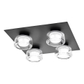 Osram - LED Bathroom Ceiling Light ORBIS FLAME 4xLED/5,5W/230V 3000/4000K IP44 black
