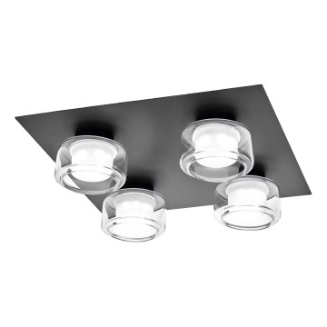Osram - LED Bathroom Ceiling Light ORBIS FLAME 4xLED/5,5W/230V 3000/4000K IP44 black