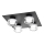 Osram - LED Bathroom Ceiling Light ORBIS FLAME 4xLED/5,5W/230V 3000/4000K IP44 black
