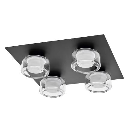 Osram - LED Bathroom Ceiling Light ORBIS FLAME 4xLED/5,5W/230V 3000/4000K IP44 black
