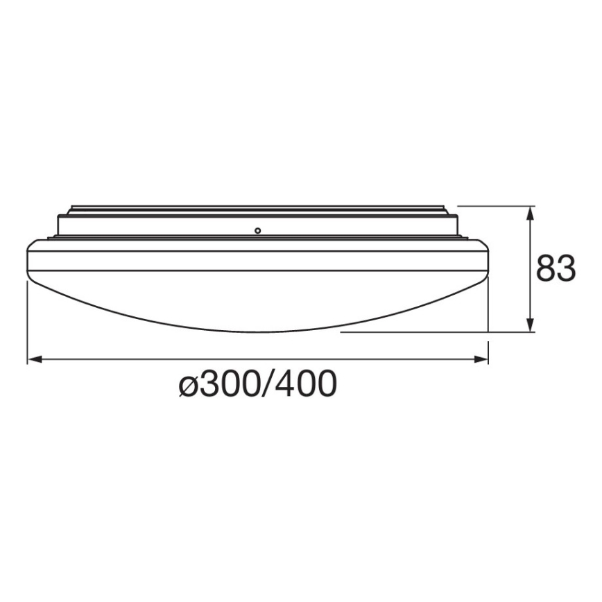 Osram - ORBIS LED Bathroom Ceiling Light with Motion and Twilight Sensor, 15.5W/230V, Ø 30 cm, IP44, White
