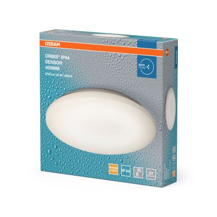 Osram - LED Bathroom Ceiling Light with Motion and Twilight Sensor ORBIS LED/25W/230V IP44