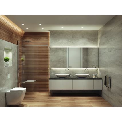 Osram - SPOT LED Bathroom Recessed Downlight 1xGU10/4.3W/230V, 2700K, CRI 90, Ø 8.5 cm, IP65, White