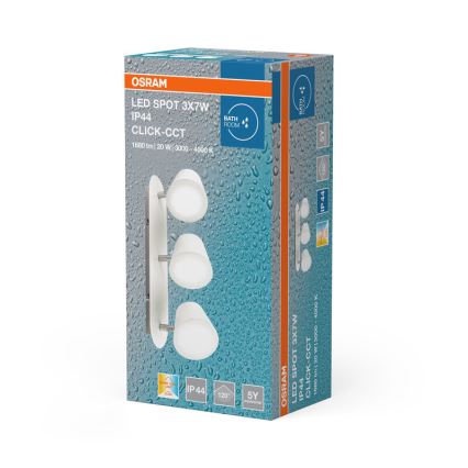 Osram - LED Bathroom Spotlight SPOT 3xLED/7W/230V IP44 3000/4000K