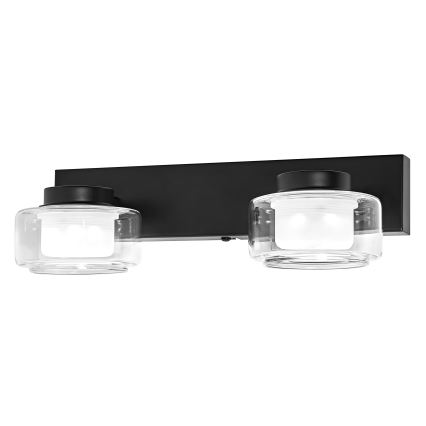 Osram - LED Bathroom Wall Light ORBIS FLAME 2xLED/5.5W/230V 3000/4000K IP44 black