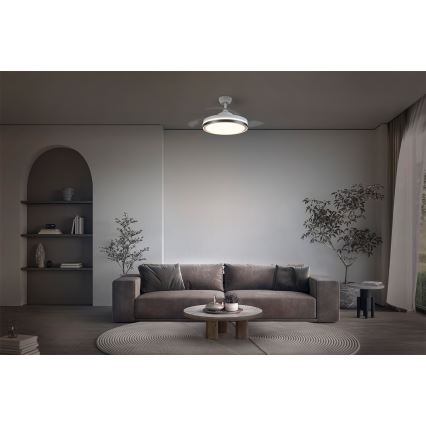 Osram - LED ceiling light with fan CEILING FAN LED/66W/230V 3000/4000/6500K white + remote control