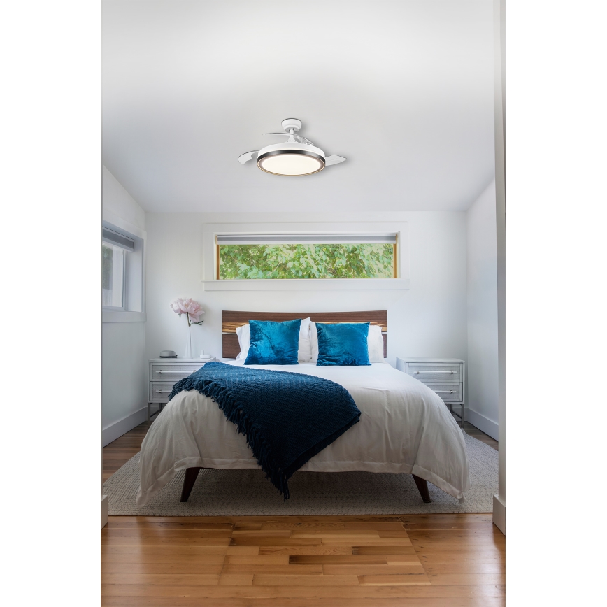 Osram - LED ceiling light with fan CEILING FAN LED/66W/230V 3000/4000/6500K white + remote control