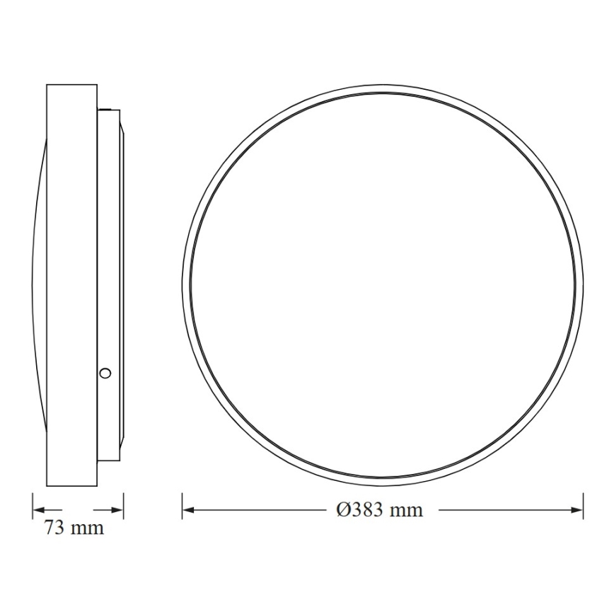 Osram - LED Ceiling Light CEILING LUXO LED/24W/230V Ø 38 cm Gold