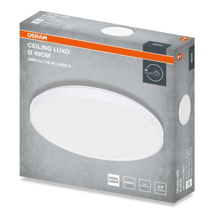 Osram - LED Ceiling Light CEILING LUXO LED/36W/230V Ø 49 cm White