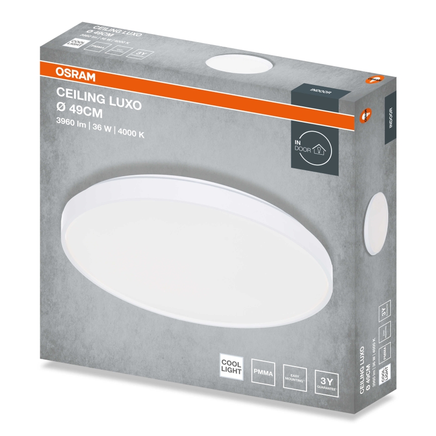 Osram - LED Ceiling Light CEILING LUXO LED/36W/230V Ø 49 cm White