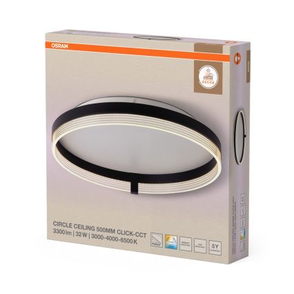 Osram - LED Ceiling Light DECOR CIRCLE LED/32W/230V 3000/4000/6500K dia. 50 cm black/white