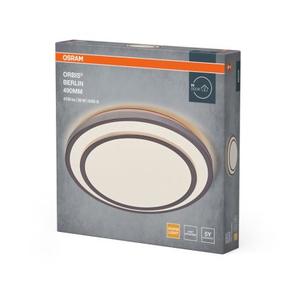 Osram - LED ceiling light ORBIS BERLIN LED/36W/230V Ø 49.2 cm silver