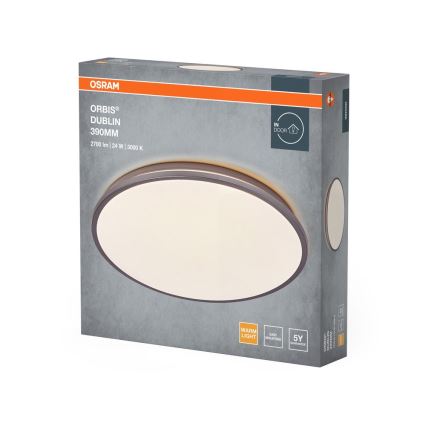 Osram - LED Ceiling Light ORBIS DUBLIN LED/24W/230V diam. 39 cm silver