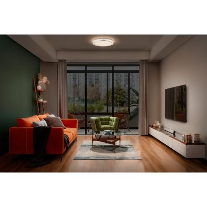 Osram - LED Ceiling Light ORBIS HELMAN LED/16W/230V Ø 29.5 cm silver