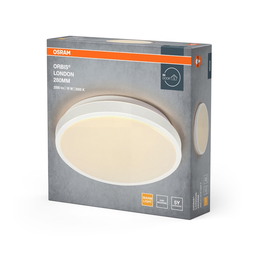 Osram - LED Ceiling Light ORBIS LONDON LED/16W/230V Ø 28 cm white