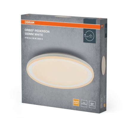 Osram - LED ceiling light ORBIS PEDERSON LED/36W/230V Ø 55 cm white