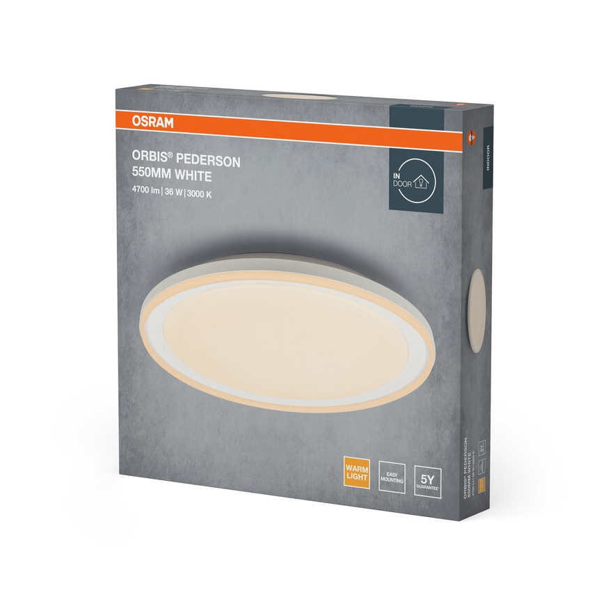 Osram - LED ceiling light ORBIS PEDERSON LED/36W/230V Ø 55 cm white