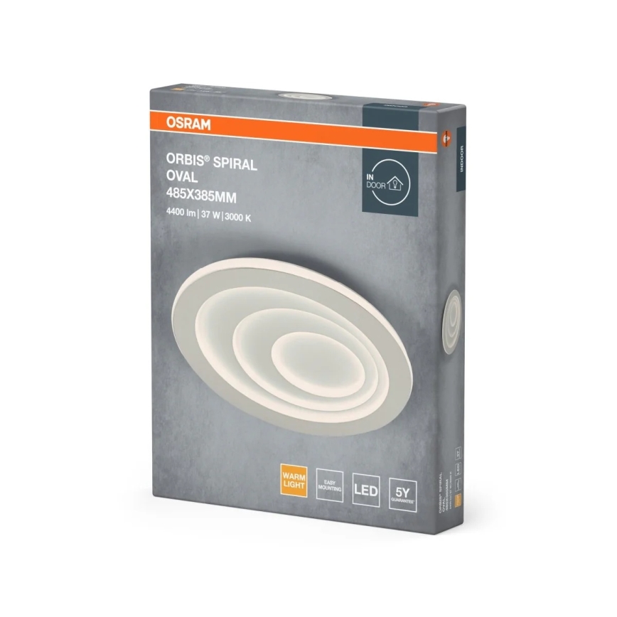 Osram - LED Ceiling Light ORBIS SPIRAL LED/37W/230V White