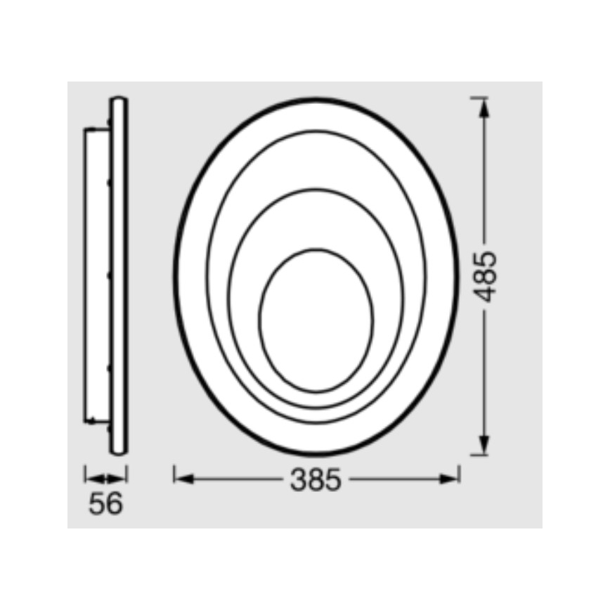 Osram - LED Ceiling Light ORBIS SPIRAL LED/37W/230V White