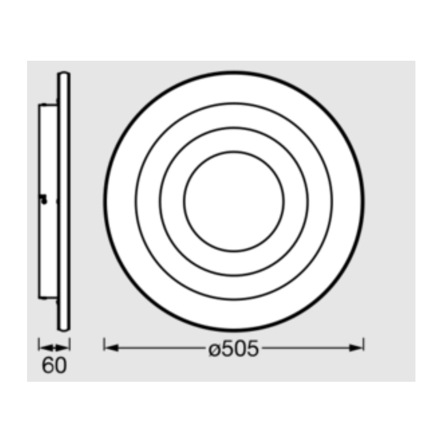 Osram - LED Ceiling Light ORBIS SPIRAL LED/42W/230V Ø 50.5 cm White