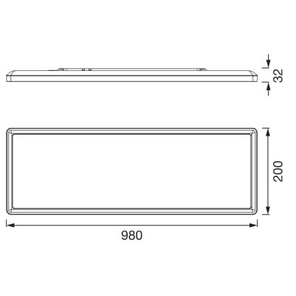 Osram - LED ceiling light PLANON EASYFIX LED/30W/230V 2800/4000/6000K IP54 white