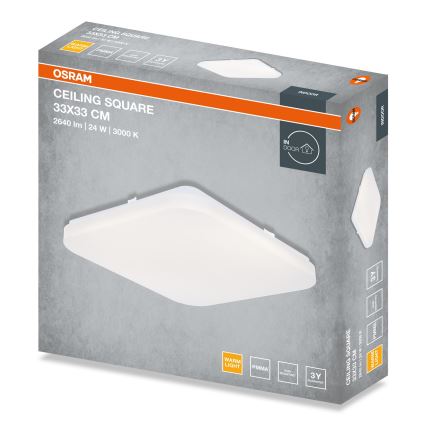 Osram - LED Ceiling Light SQUARE LED/24W/230V 33x33 cm