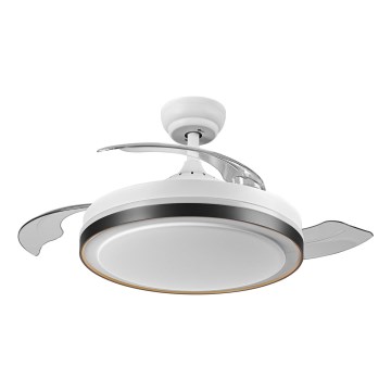 Osram - LED ceiling light with fan CEILING FAN LED/66W/230V 3000/4000/6500K white + remote control